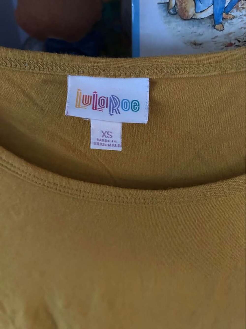 LuLaRoe Mustard Yellow Tunic Shirt